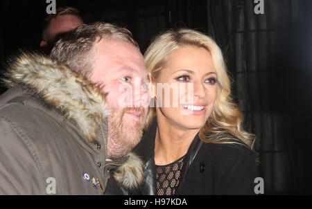 Tess Daly verlässt die Tower Ballroom Blackpool nach diesem Wochenende Strictly Come Dancing show. Stockfoto