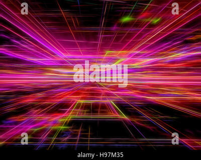 Abstrakte Neon Hintergrund - Digital generiert Stockfoto