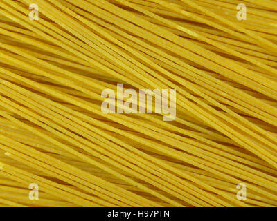 Ungekocht Vollkorn Spaghetti, close-up für Textur, Hintergrund Stockfoto