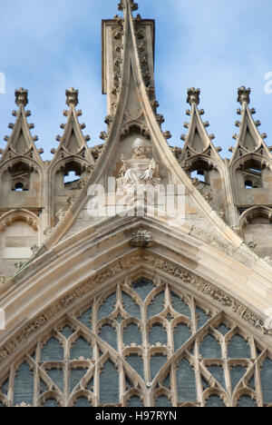 York Minster Ost Ende detail Stockfoto