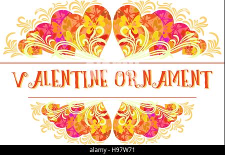 Valentine Hintergrund mit Herzen Stock Vektor