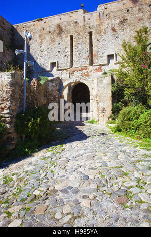 Festung, Zitadelle Ende Schloss von Milazzo, Sizilien Stockfoto