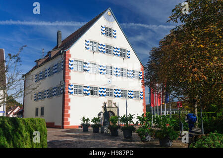 Tuttlingen: Jagdschloss, jetzt das Rathaus im Stadtteil Möhringen an der Donau, Schwäbische Alb, Schwäbische Alb, Baden-Württemberg, Deutschland Stockfoto