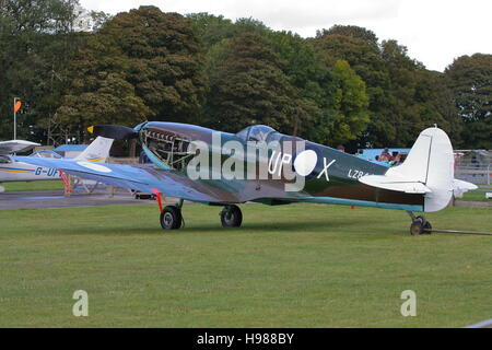 Supermarine Spitfire Vc bei Kemble Airport für die jährliche Airshow Stockfoto