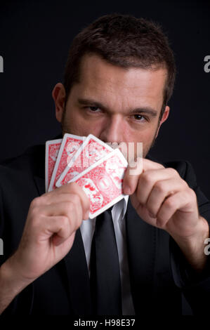 Poker-Spieler Stockfoto