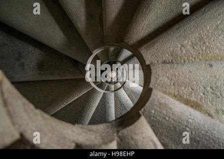 Spirale und Wendeltreppe Stockfoto