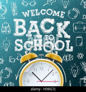 Zurück zur Schule. Vektor-Illustration, EPS 10 Stock Vektor