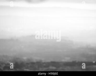 Blick über Belfast Black And White Landschaft Stockfoto