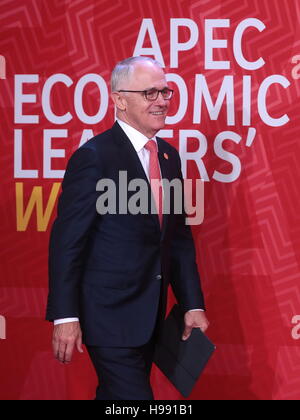 Lima, Peru. 20. November 2016. Australiens Premierminister Malcolm Turnbull besucht die 2016 Asien-Pazifische Ökonomische Mitarbeit Gipfel. Bildnachweis: Mikhail Metzel/TASS/Alamy Live-Nachrichten