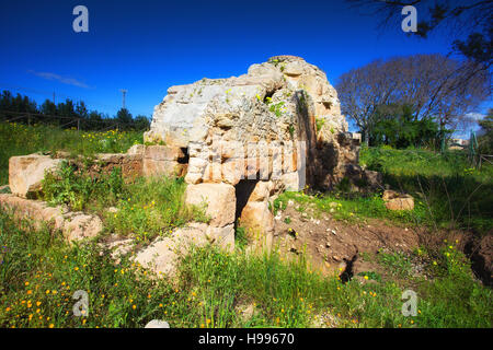 Bagno di Mezzagnone, Arabische Thermalbad. Santa Croce Camerina, Sizilien Stockfoto