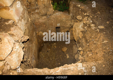 Bagno di Mezzagnone, Arabische Thermalbad. Santa Croce Camerina, Sizilien Stockfoto