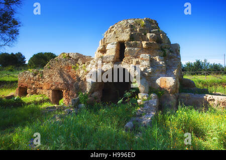 Bagno di Mezzagnone, Arabische Thermalbad. Santa Croce Camerina, Sizilien Stockfoto