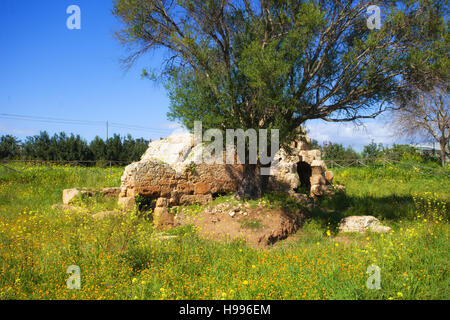 Bagno di Mezzagnone, Arabische Thermalbad. Santa Croce Camerina, Sizilien Stockfoto