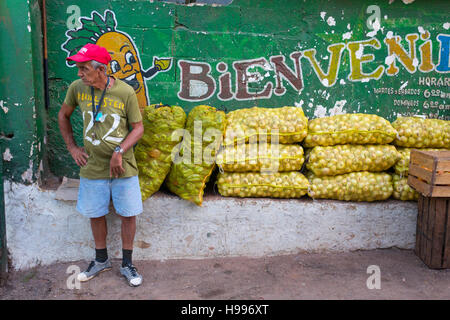 Havanna, Kuba: Markthändler auf dem Marktplatz von Egidio Stockfoto