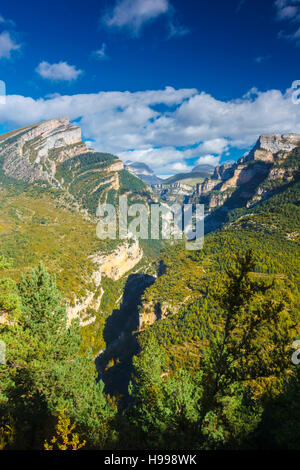 Anisclo Canyon, Ordesa Nationalpark, Pyrenäen, Spanien Stockfotografie
