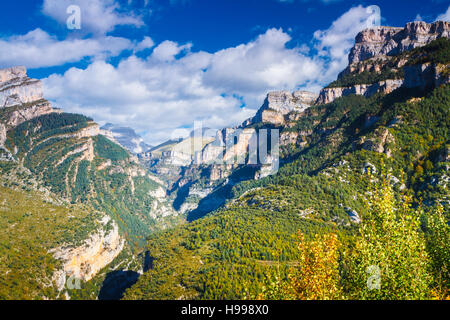 Añisclo Canyon. Ordesa Nationalpark. Pyrenäen, Huesca, Spanien, Europa. Stockfoto