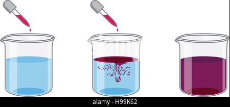 Vektor-Illustration der Wissenschaft-Lösung Stock Vektor