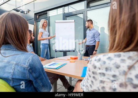 Geschäftsleute, Vortrag im workshop Stockfoto