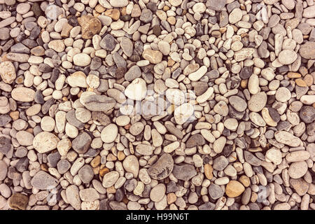 Verschiedene farbige Kiesel Steinen für den Einsatz als Hintergrund Stockfoto