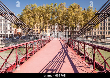 Passerelle Saint Vincent in der Stadt von Lyon. Stockfoto