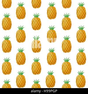 Aquarell Vektormuster von süßen Früchten. Nahtlose Muster Aquarell bunte Früchte auf dem weißen Hintergrund isoliert. Ideal für Kinder-Design. Stock Vektor