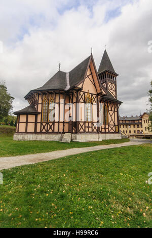 Holzkirche in Stary Smokovec, Nationalpark Hohe Tatra, Slowakei Stockfoto