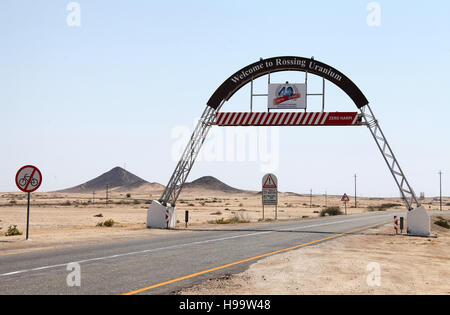 Rossing Uranium Mine in der Nähe von Swakopmund in Namibia Stockfoto