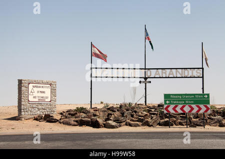 Rossing Uranium Mine in der Nähe von Swakopmund in Namibia Stockfoto