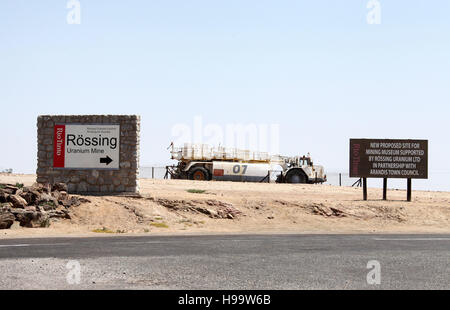 Rossing Uranium Mine in der Nähe von Swakopmund in Namibia