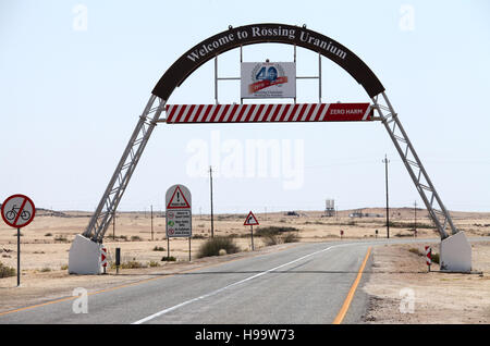 Rossing Uranium Mine in der Nähe von Swakopmund in Namibia Stockfoto