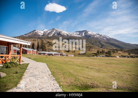 Hotel Las Torres Patagonia Chile Berge Stockfoto