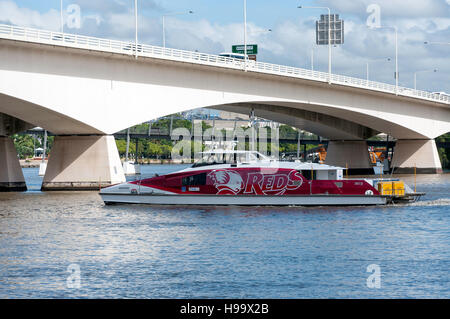 TRANSDEV Brisbane Fähre am Brisbane River, Stadt Brisbane, Brisbane, Queensland, Australien Stockfoto