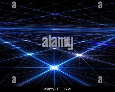 Helle Sterne - abstrakt Digital erzeugte Bild Stockfoto