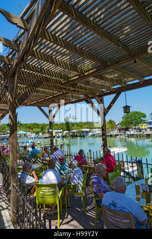 Goodland Fischerdorf, kleine Bar Restaurant, Marco Island, Collier County, Florida Stockfoto