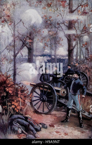 Die Schlacht von Shiloh während des Bürgerkrieges USA Stockfoto