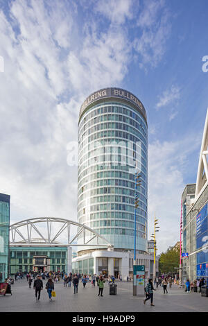 Die Rotunde Gebäude und Bullring Shopping Centre, Birmingham, England, UK Stockfoto