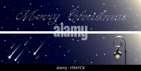 Satz von zwei Weihnachts-Banner Stock Vektor