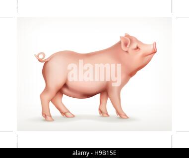 Schwein, Vektor icon Stock Vektor