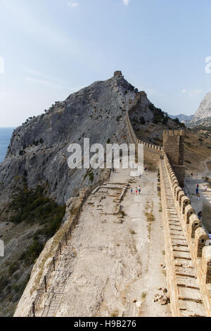 Russland. Sudak. Genuesische Festung. 14.09.2016 Stockfoto