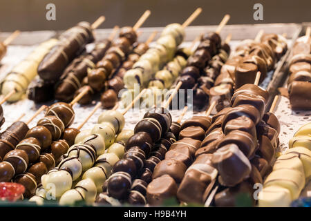 FoodPorn handgemachte Confiserie Schokolade zu Weihnachten Landwirte vermarkten Stockfoto