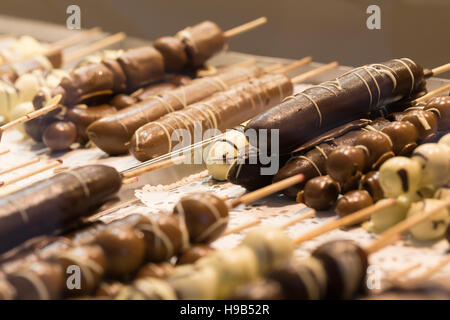 FoodPorn handgemachte Confiserie Schokolade zu Weihnachten Landwirte vermarkten Stockfoto