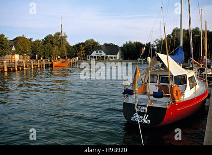 Ahrenshoop, Althagen Hafen Mecklenburg Pommern, Westdeutschland Stockfoto