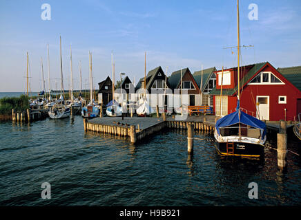 Ahrenshoop, Althagen Hafen Mecklenburg Pommern, Westdeutschland Stockfoto
