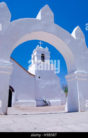 Kirche Iglesia de San Pedro, San Pedro de Atacama, Chile, Südamerika Stockfoto