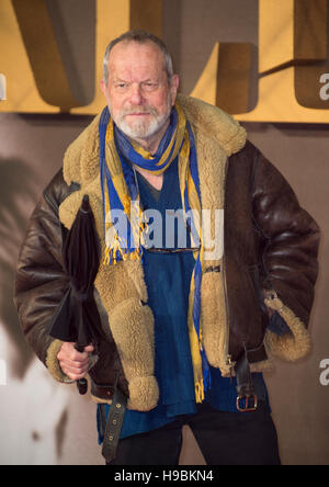 London, UK. 21. November 2016.  Terry Gilliam besucht die UK-Premiere von "Alliierten" im Odeon Leicester Square am 21. November 2016 in London, England. Bildnachweis: Gary Mitchell/Alamy Live-Nachrichten Stockfoto