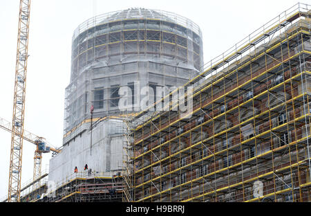 Berlin, Deutschland. 22. November 2016. Die Fassade das Humboldt-Forum und Berliner Schloss in Berlin, Deutschland, 22. November 2016. Foto: Rainer Jensen/Dpa/Alamy Live-Nachrichten Stockfoto