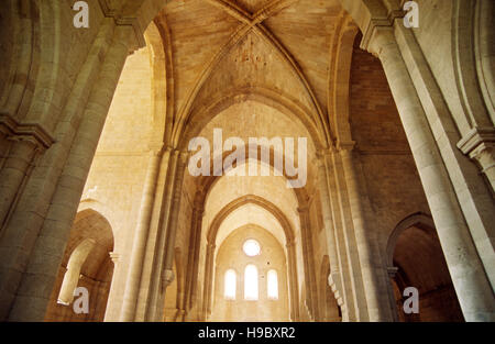 Frankreich, Bouches-du-Rhône, La Roque Antheron, Zisterzienser Abtei von Silvacane Stockfoto