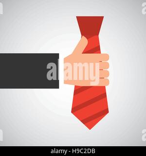 Feier glücklich Väter Tag Hand halten Krawatte Vektor Illustration Eps 10 Stock Vektor