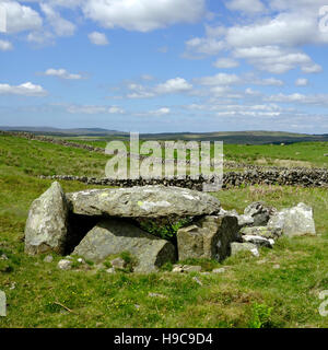 Kilhern neolithischen Chambered Cairn, Dumfries and Galloway, Schottland, Großbritannien Stockfoto