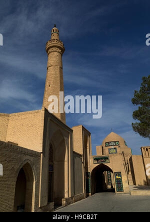 Jameh Moschee Minarett, Provinz Isfahan, Nain, Iran Stockfoto